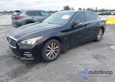 2016 Infiniti Q50 2.0T Base/2.0T Premium z USA, uszkodzony, nr VIN JN1CV7AR1GM250082